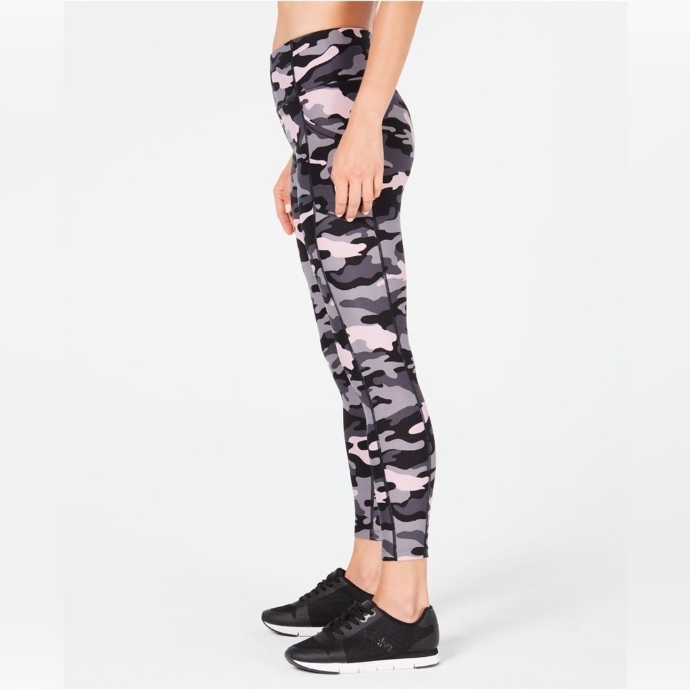 Calvin Klein Performance Pink and Black Camo High-waist Leggings size Medium